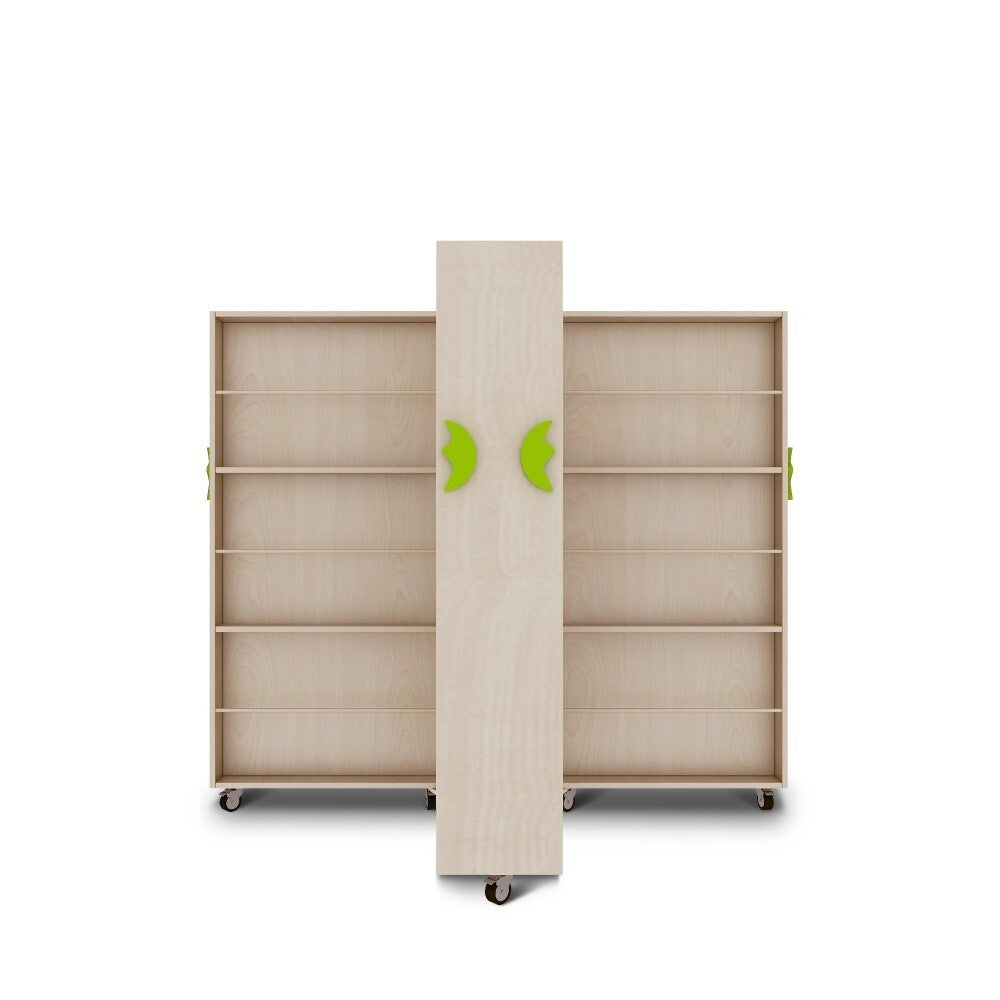 Jooyes Kids Foldable Bookcase Wooden Mobile Bookshelf - Cosy Abode