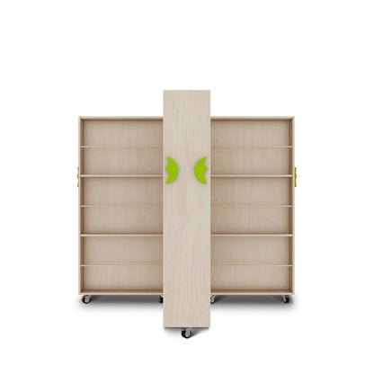 Jooyes Kids Foldable Bookcase Wooden Mobile Bookshelf - Cosy Abode