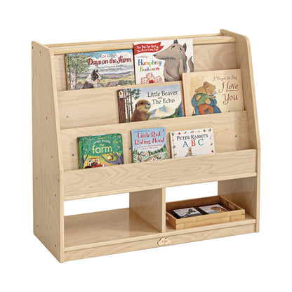 Jooyes Kids Double Side Wooden Bookcase With Storage - Cosy Abode