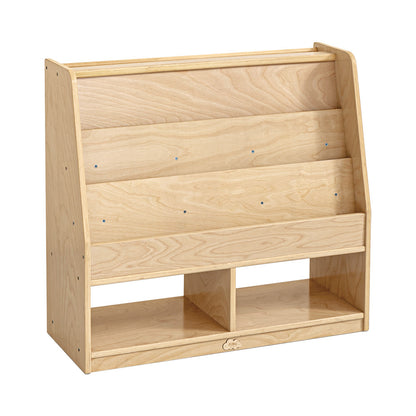 Jooyes Kids Double Side Wooden Bookcase With Storage - Cosy Abode