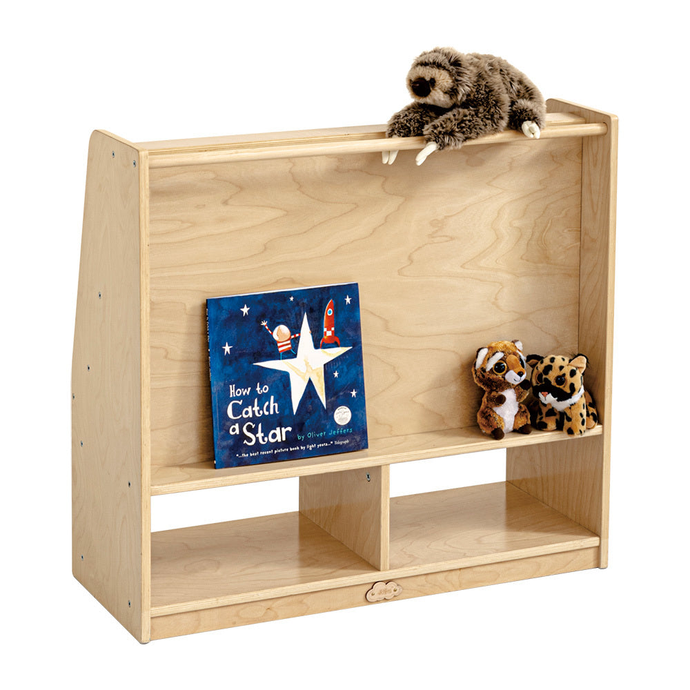 Jooyes Kids Double Side Wooden Bookcase With Storage - Cosy Abode