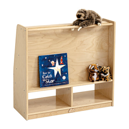 Jooyes Kids Double Side Wooden Bookcase With Storage - Cosy Abode