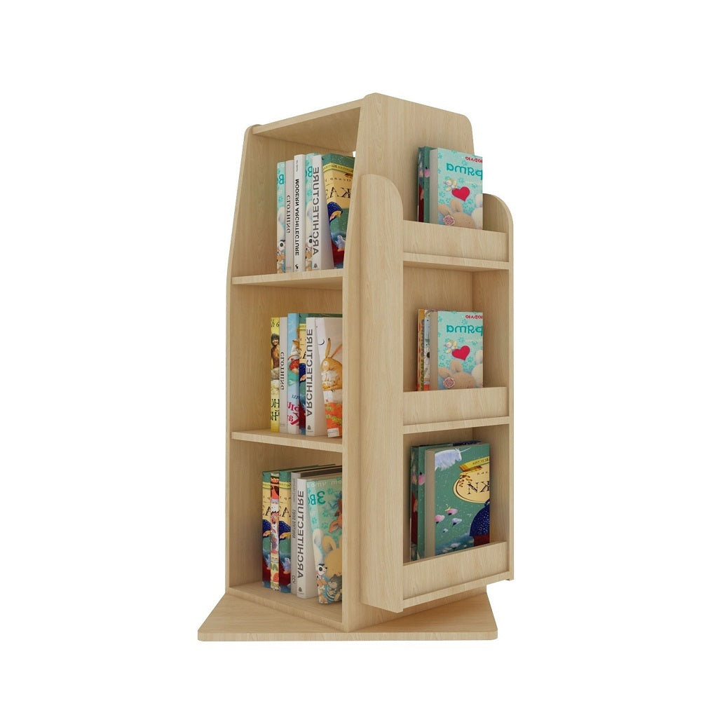 Jooyes Kids Wooden Revolving Bookcase Bookstand - H100cm - Cosy Abode