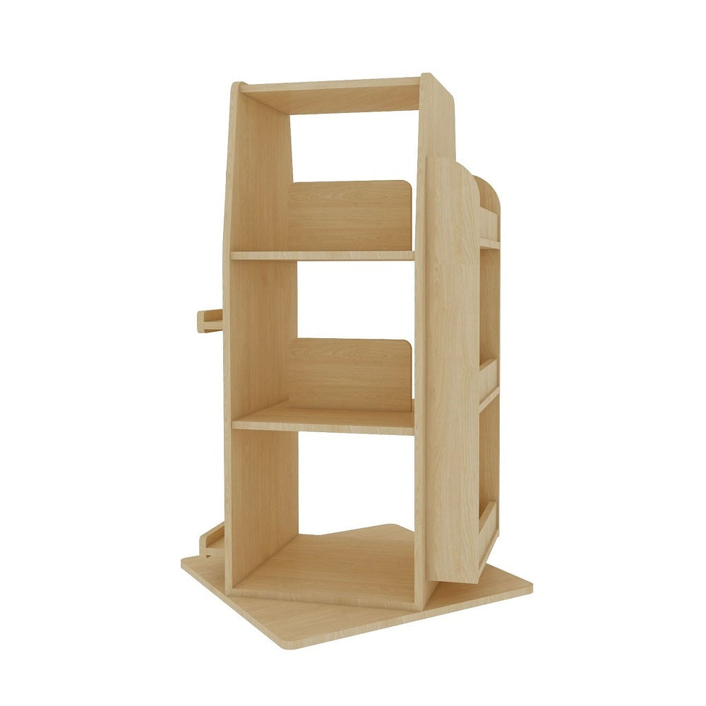 Jooyes Kids Wooden Revolving Bookcase Bookstand - H100cm - Cosy Abode