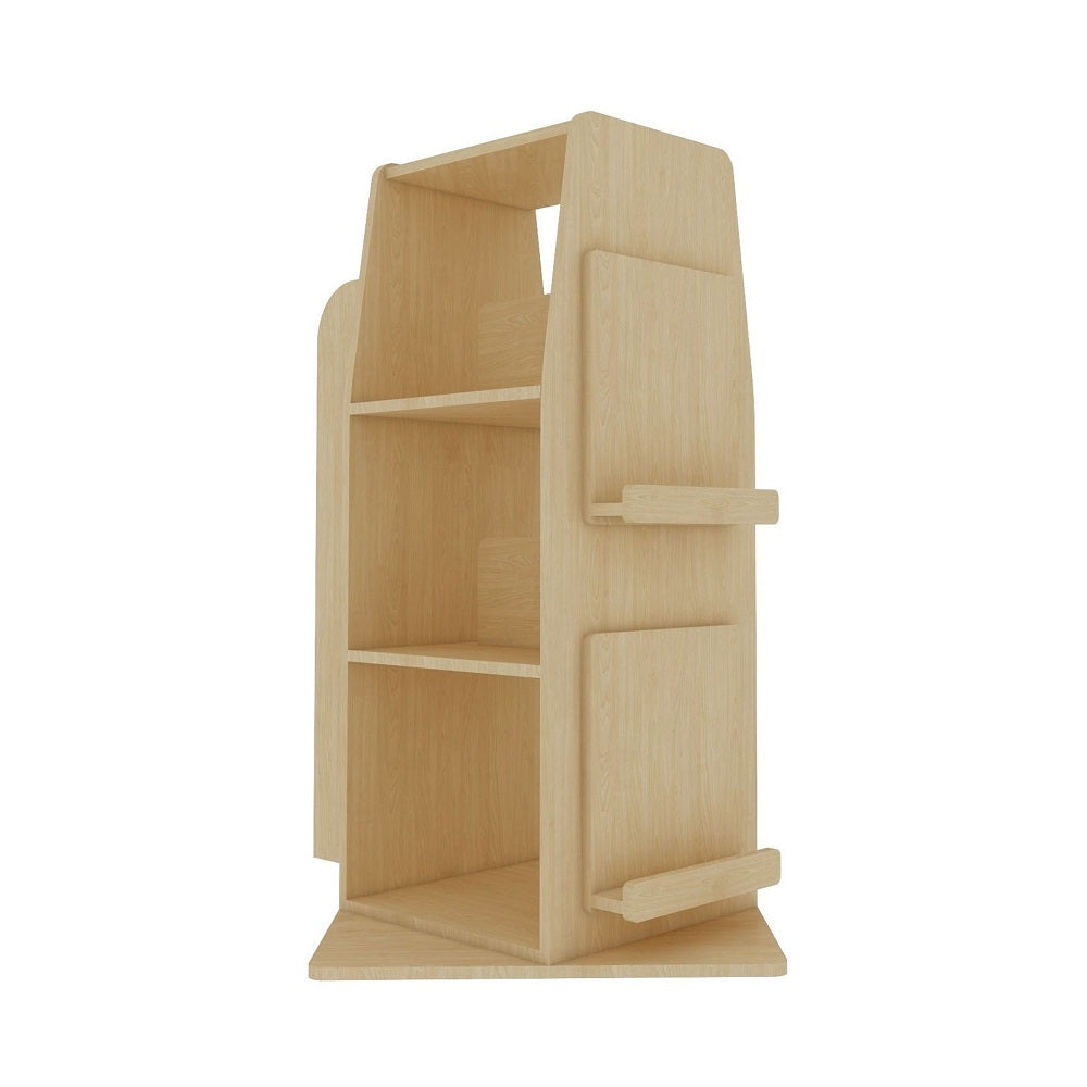 Jooyes Kids Wooden Revolving Bookcase Bookstand - H100cm - Cosy Abode