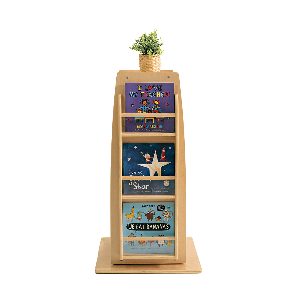 Jooyes Kids Wooden Revolving Bookcase - H92cm - Cosy Abode