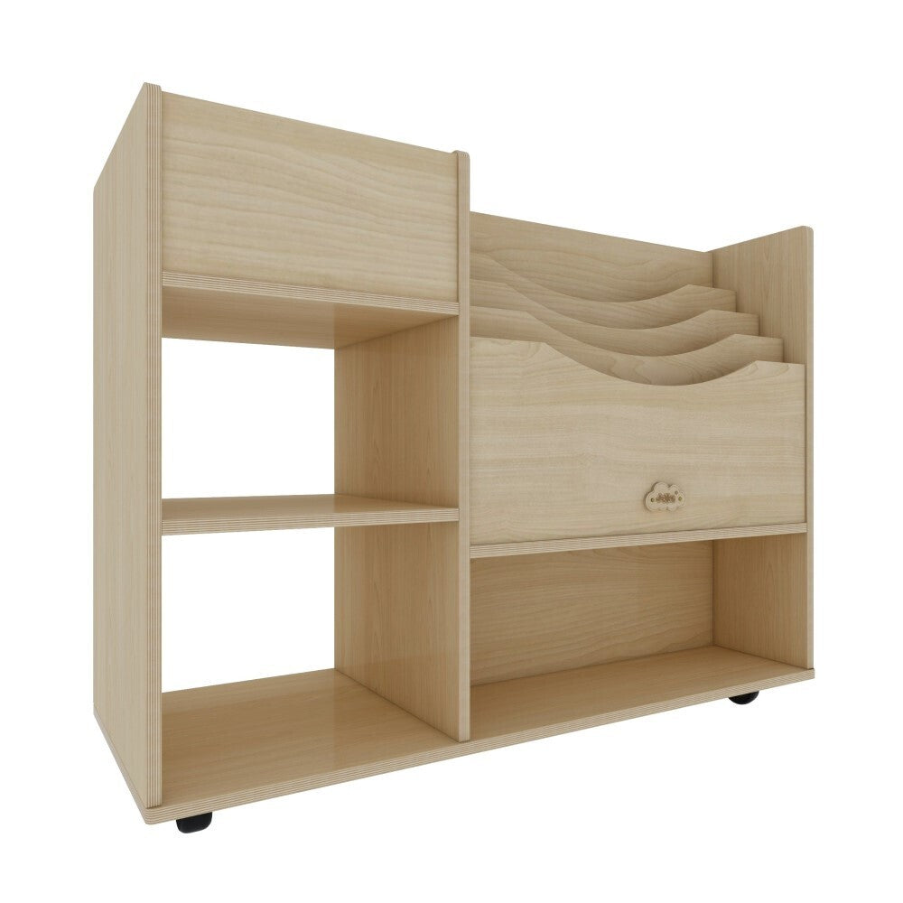 Jooyes Wooden Art Craft Material Storage Cabinet Trolley - Cosy Abode