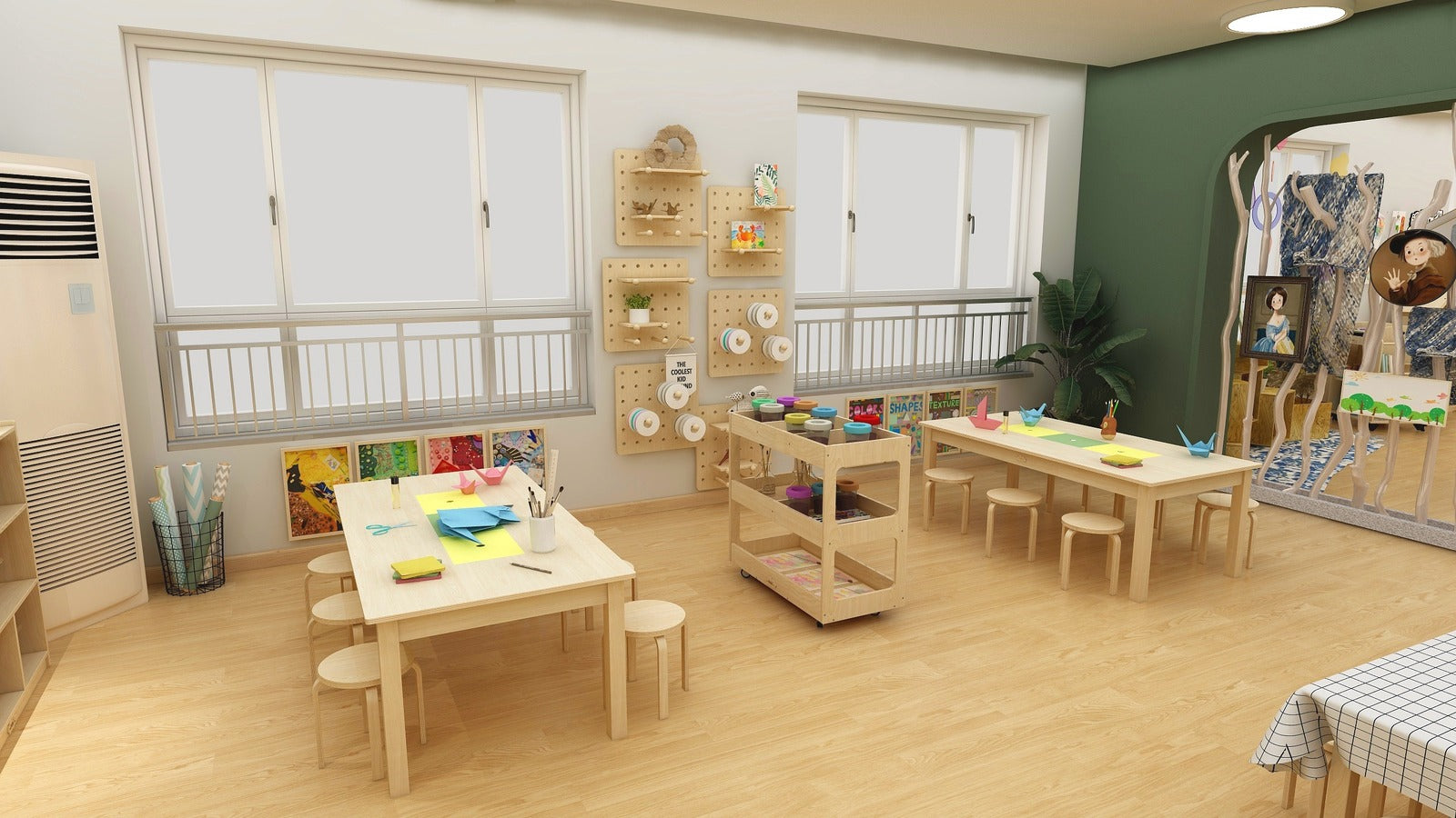 Jooyes KIds Art Craft Material Trolley - Cosy Abode