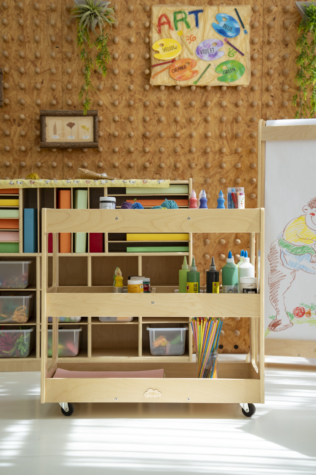 Jooyes KIds Art Craft Material Trolley - Cosy Abode