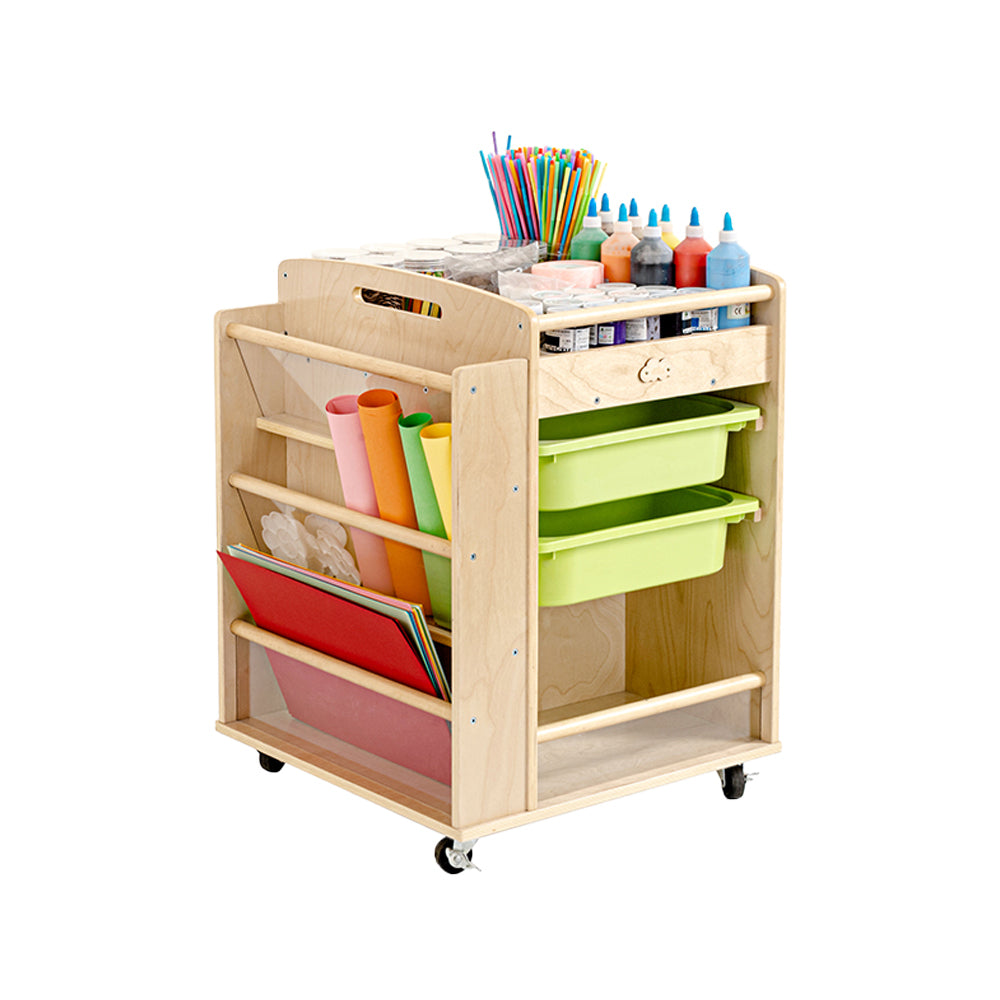 Jooyes Wooden Art Craft Material Storage Trolley - Cosy Abode