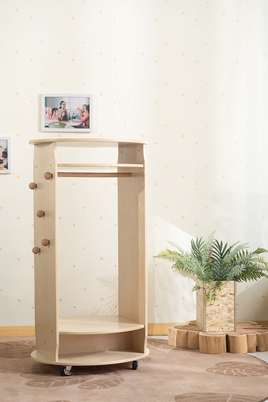 Jooyes Role Play Costume Dress Up Trolley with Mirror - Cosy Abode