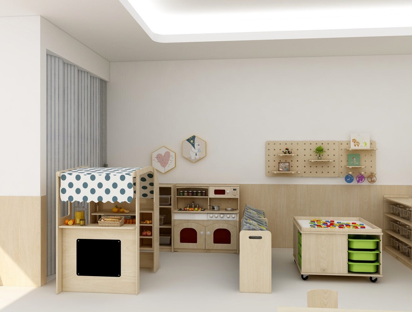 Jooyes Kids Role-Play Grocery Store Snack Bar Play Shop - Cosy Abode