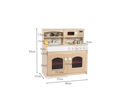 Jooyes Kids Wooden Play Kitchen 4-in-1 - Cosy Abode