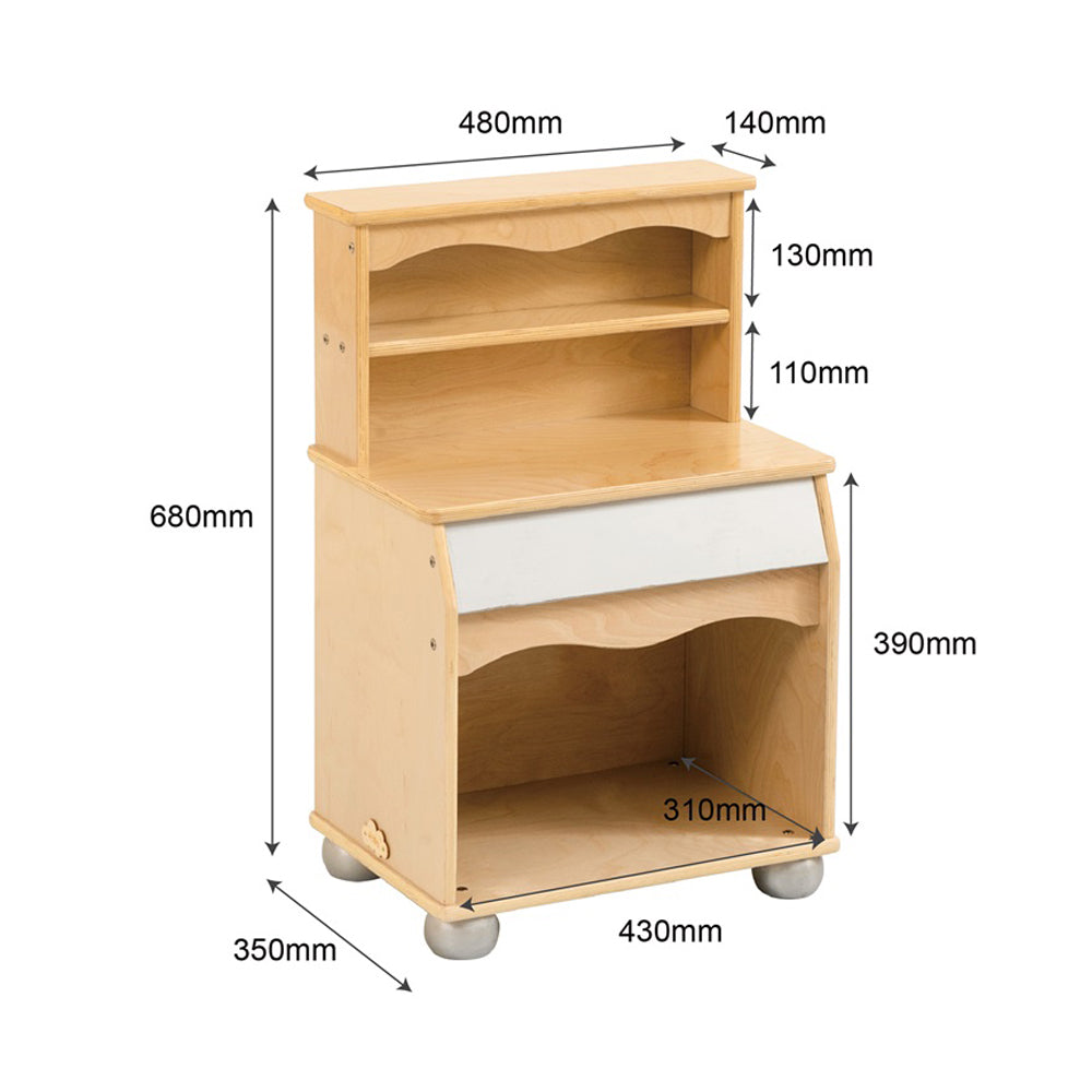 Jooyes Toddler Play Kitchen Cupboard - H68cm - Cosy Abode