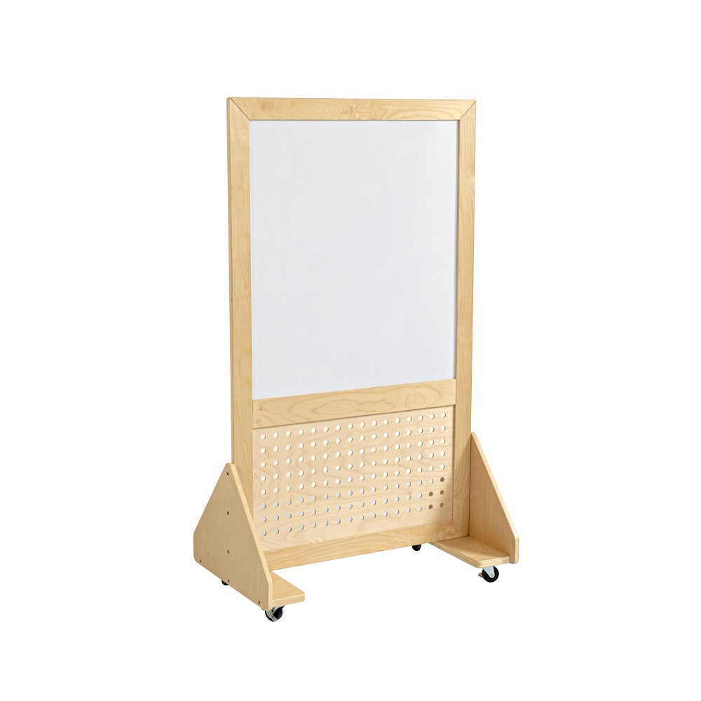 Jooyes Magnetic Mobile Discover Whiteboard with Pegboard - H140cm - Cosy Abode