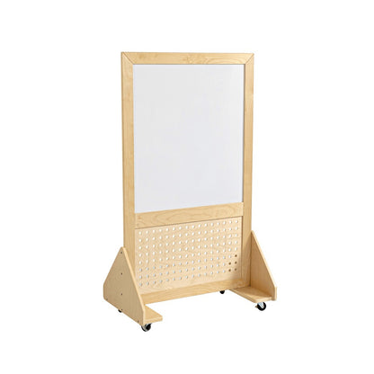 Jooyes Magnetic Mobile Discover Whiteboard with Pegboard - H140cm - Cosy Abode