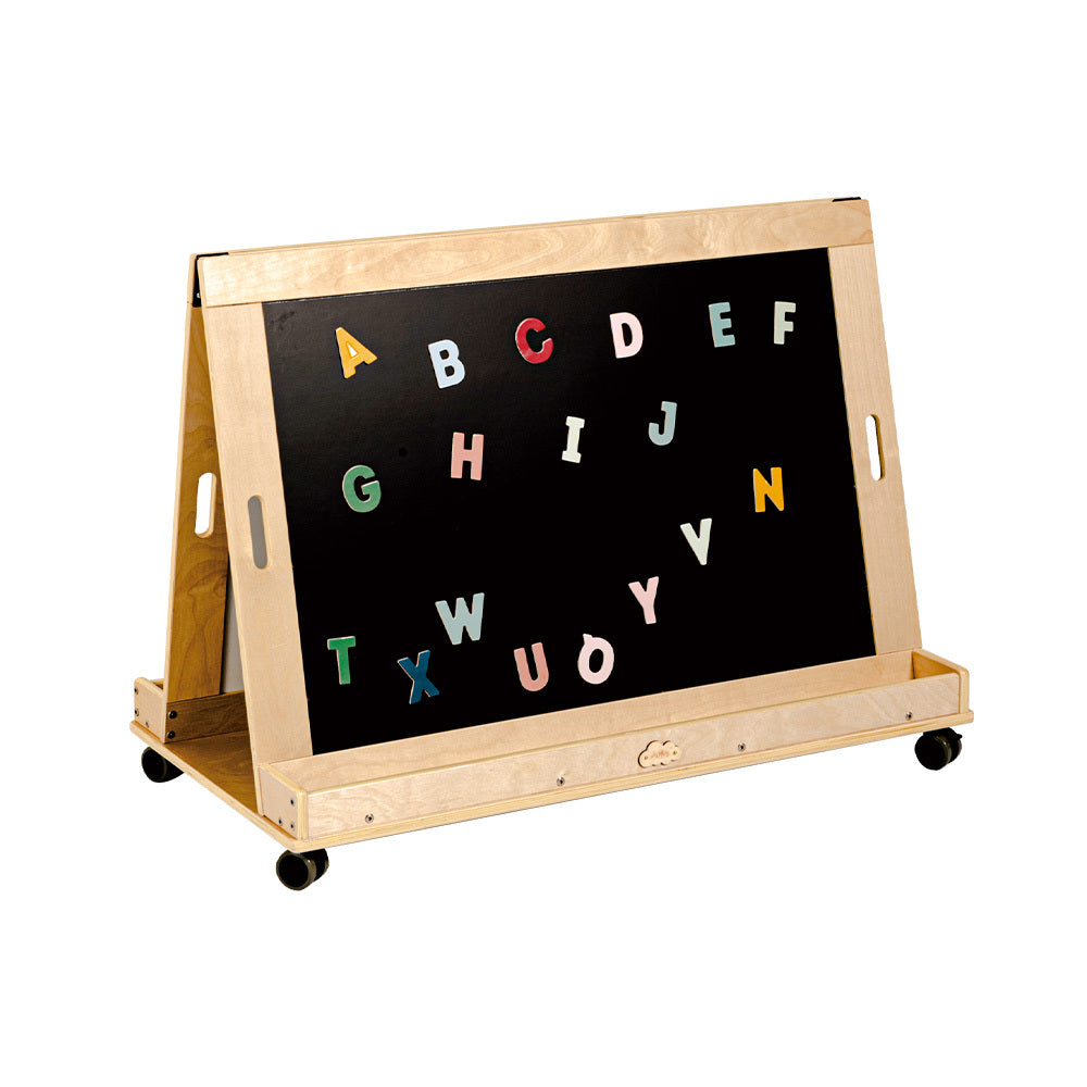 Jooyes  Kids Magnetic Standing Easel White and Black Board - Cosy Abode