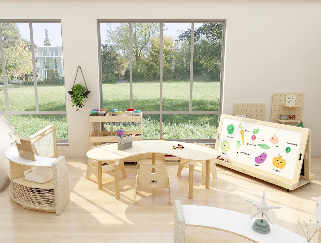 Jooyes  Kids Magnetic Standing Easel White and Black Board - Cosy Abode