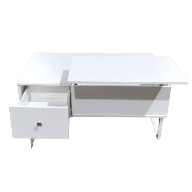 Lift Up White Coffee Table With Storage - Cosy Abode