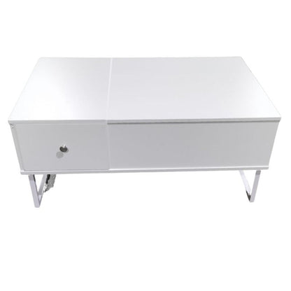 Lift Up White Coffee Table With Storage - Cosy Abode
