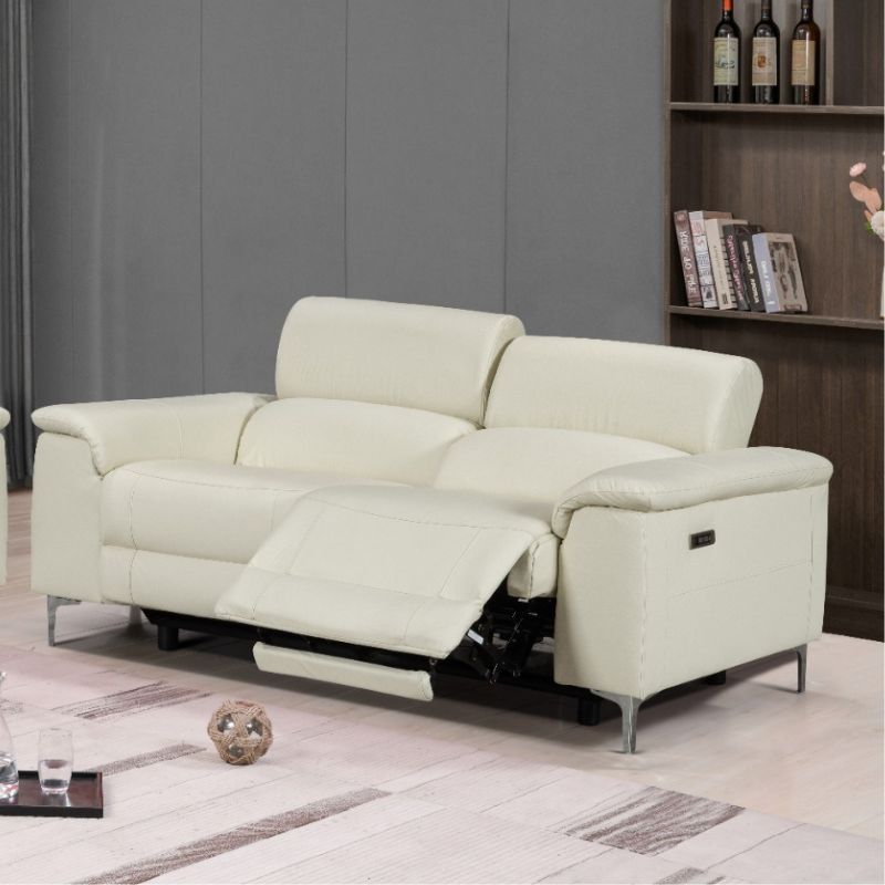 Luna Dual Electric Sofa with Adjustable headrest 2 Seaters Set - Cosy Abode