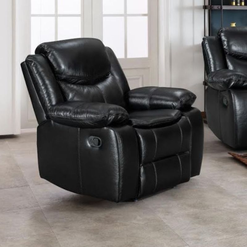 Manual Single Air Leather Recliner - Cosy Abode