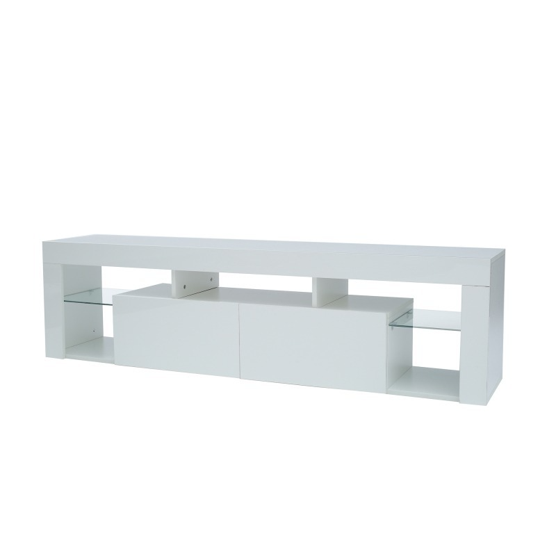 Modern TV Cabinet Living Room Furniture 200cm White - Cosy Abode