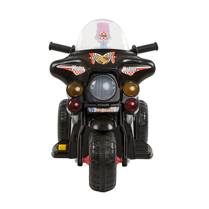Children's Electric Ride-on Motorcycle (Black) Rechargeable, Up To 1Hr - Cosy Abode