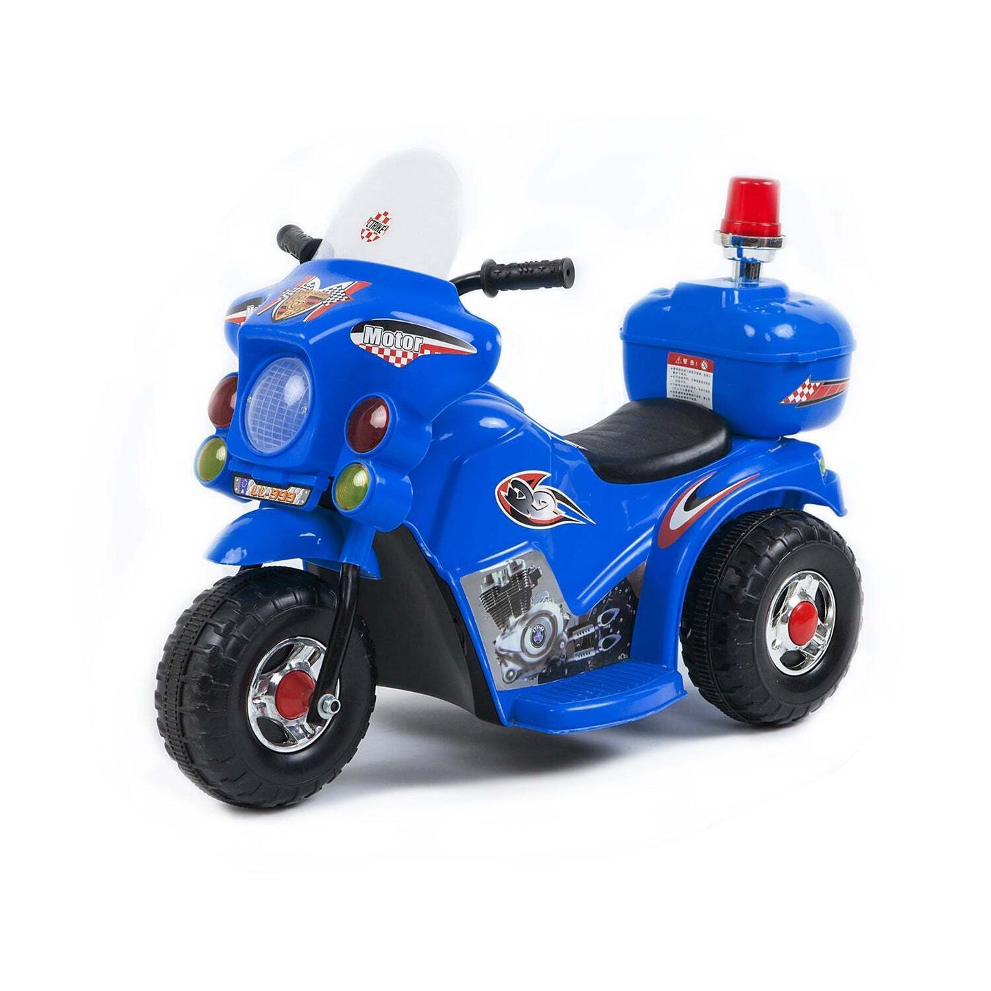 Children's Electric Ride-on Motorcycle (Blue) Rechargeable, Up To 1Hr - Cosy Abode