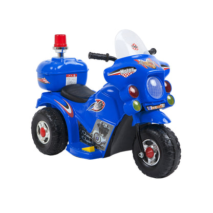 Children's Electric Ride-on Motorcycle (Blue) Rechargeable, Up To 1Hr - Cosy Abode