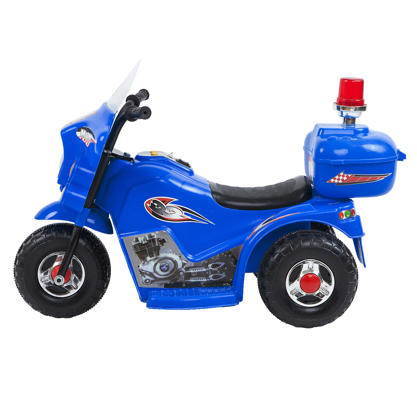 Children's Electric Ride-on Motorcycle (Blue) Rechargeable, Up To 1Hr - Cosy Abode