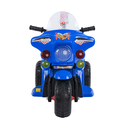 Children's Electric Ride-on Motorcycle (Blue) Rechargeable, Up To 1Hr - Cosy Abode