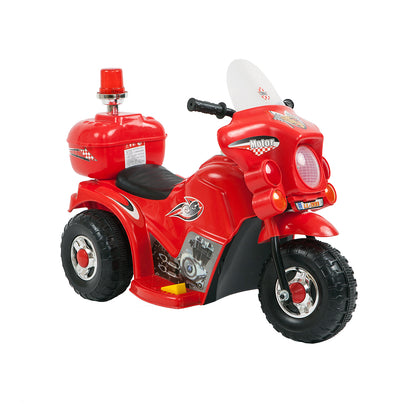Children's Electric Ride-on Motorcycle (Red) Rechargeable, Up To 1Hr - Cosy Abode