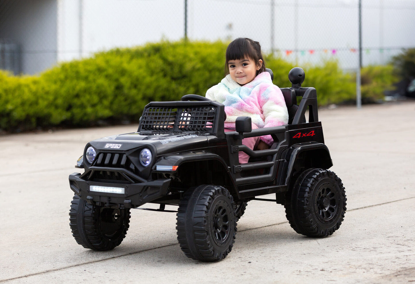 Jeep Inspired Remote Controlled Ride-on Electric Car (Black) - Cosy Abode