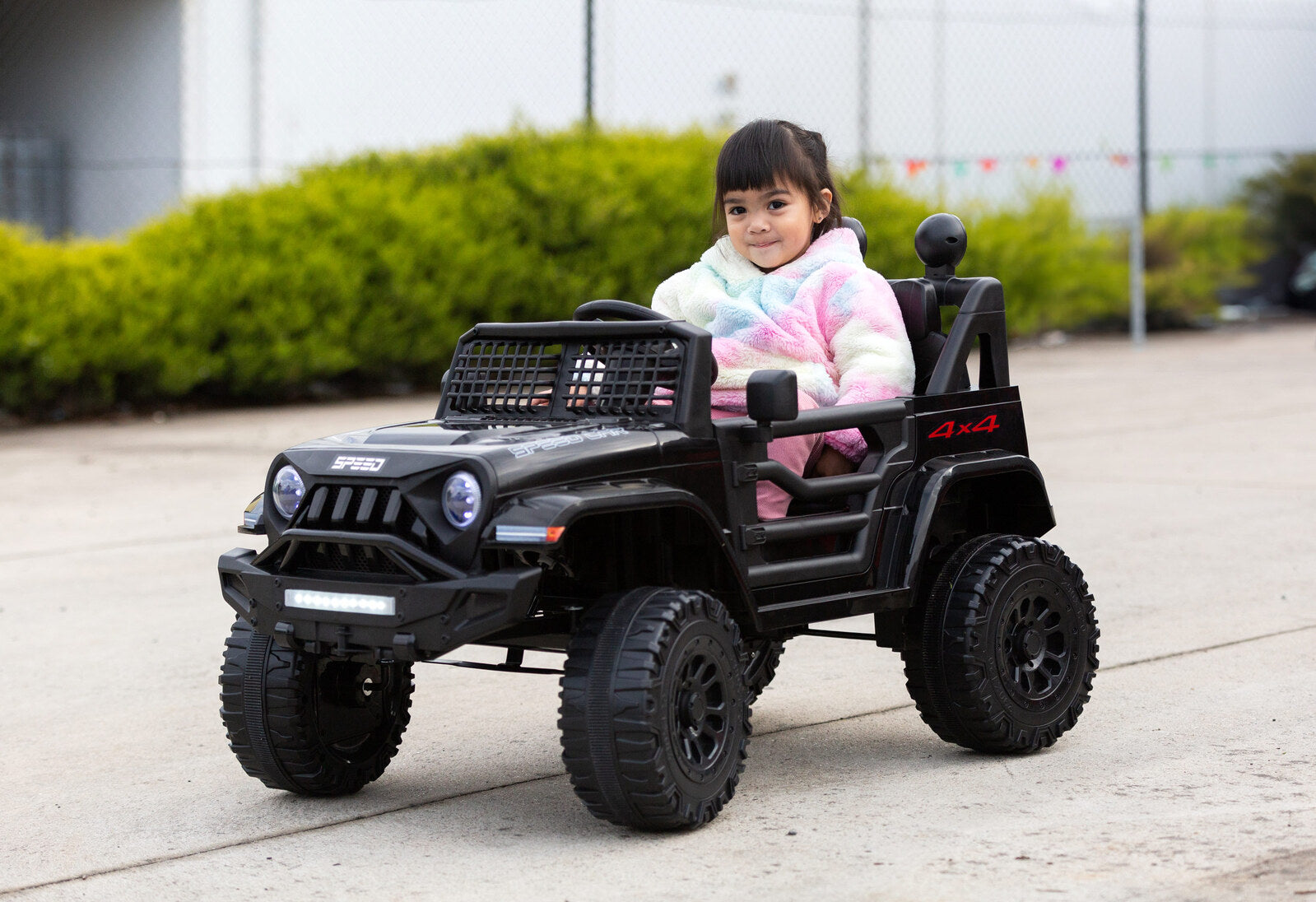 Jeep Inspired Remote Controlled Ride-on Electric Car (Black) - Cosy Abode