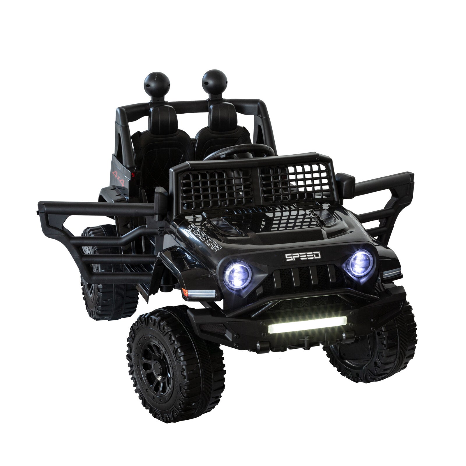 Jeep Inspired Remote Controlled Ride-on Electric Car (Black) - Cosy Abode