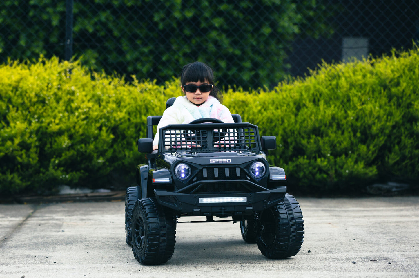 Jeep Inspired Remote Controlled Ride-on Electric Car (Black) - Cosy Abode