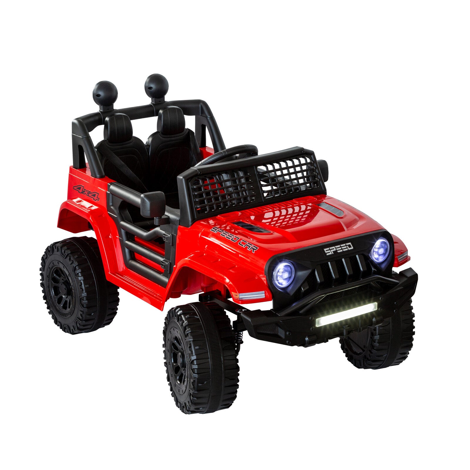 Jeep Inspired Remote Controlled Ride-on Electric Car (Red) - Cosy Abode