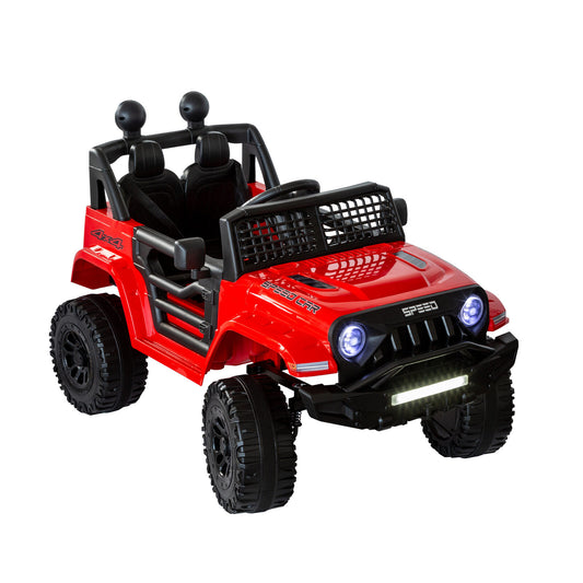 Jeep Inspired Remote Controlled Ride-on Electric Car (Red) - Cosy Abode