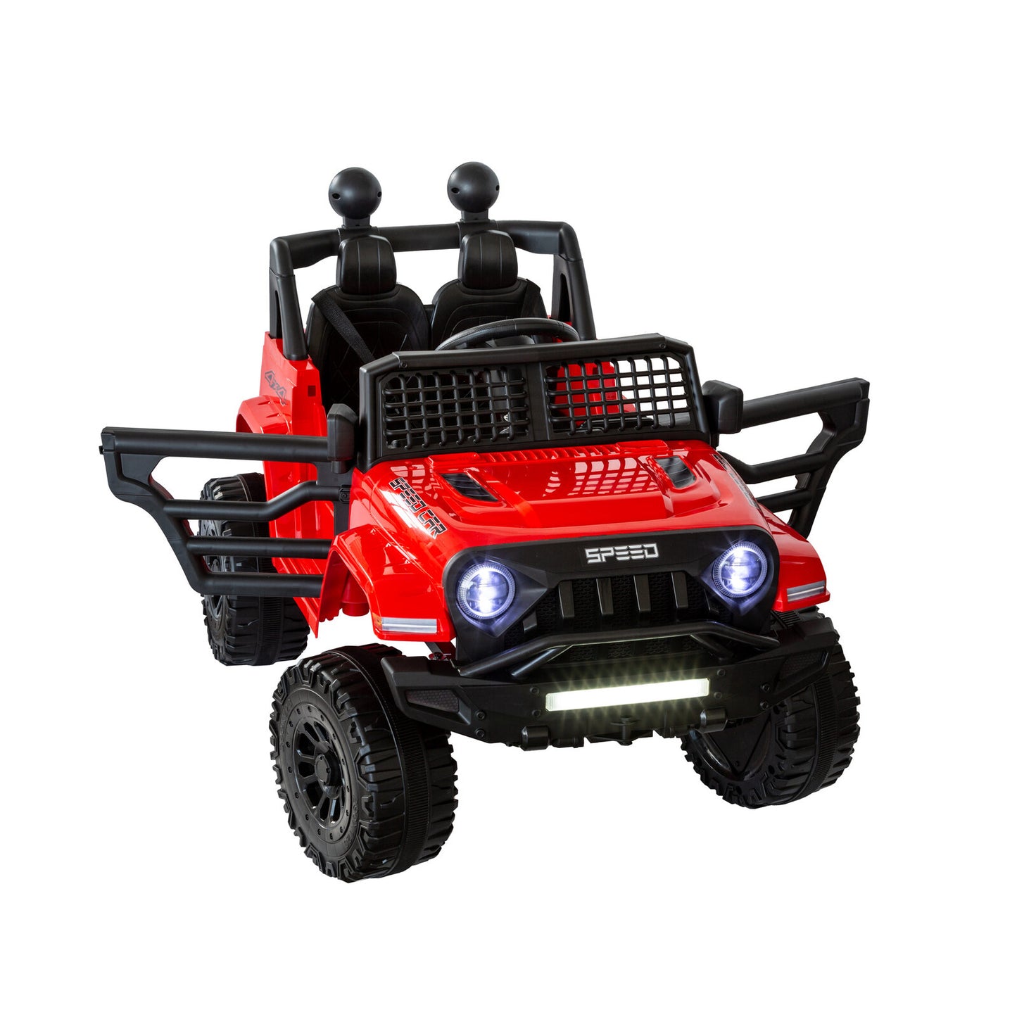 Jeep Inspired Remote Controlled Ride-on Electric Car (Red) - Cosy Abode