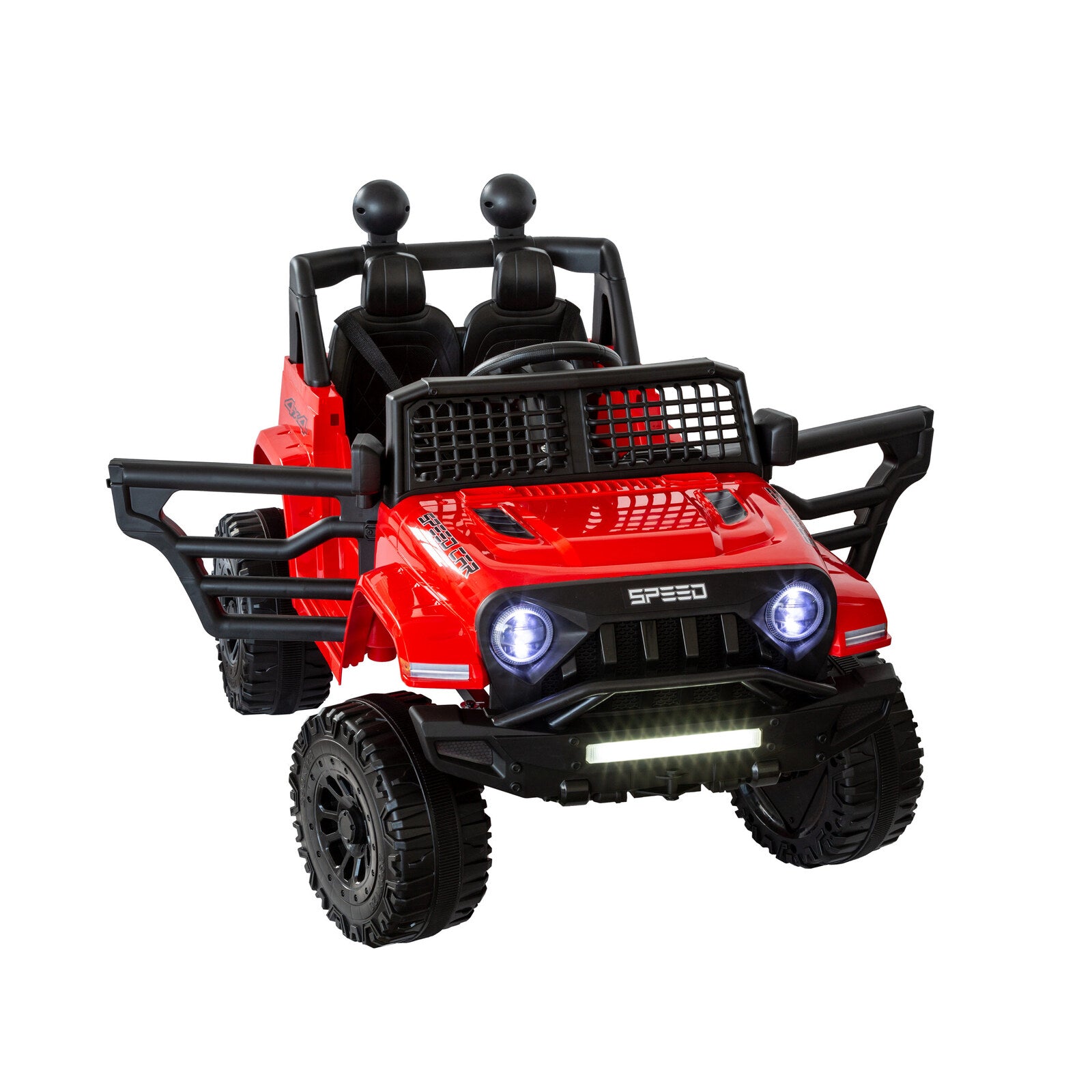 Jeep Inspired Remote Controlled Ride-on Electric Car (Red) - Cosy Abode