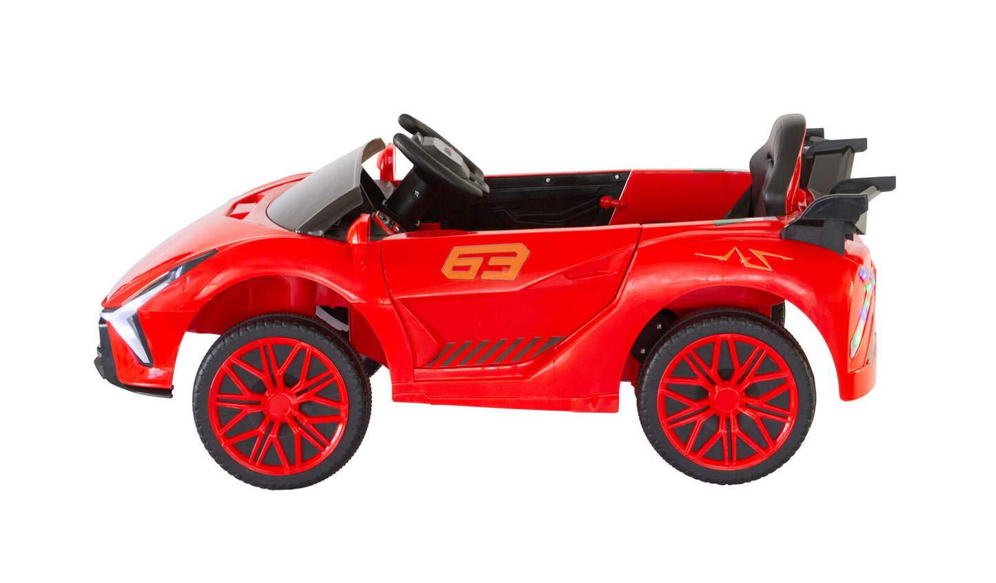 Ferrari Inspired 12V Ride-on Electric Car with Remote Control - Red - Cosy Abode
