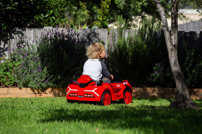 Ferrari Inspired 12V Ride-on Electric Car with Remote Control - Red - Cosy Abode