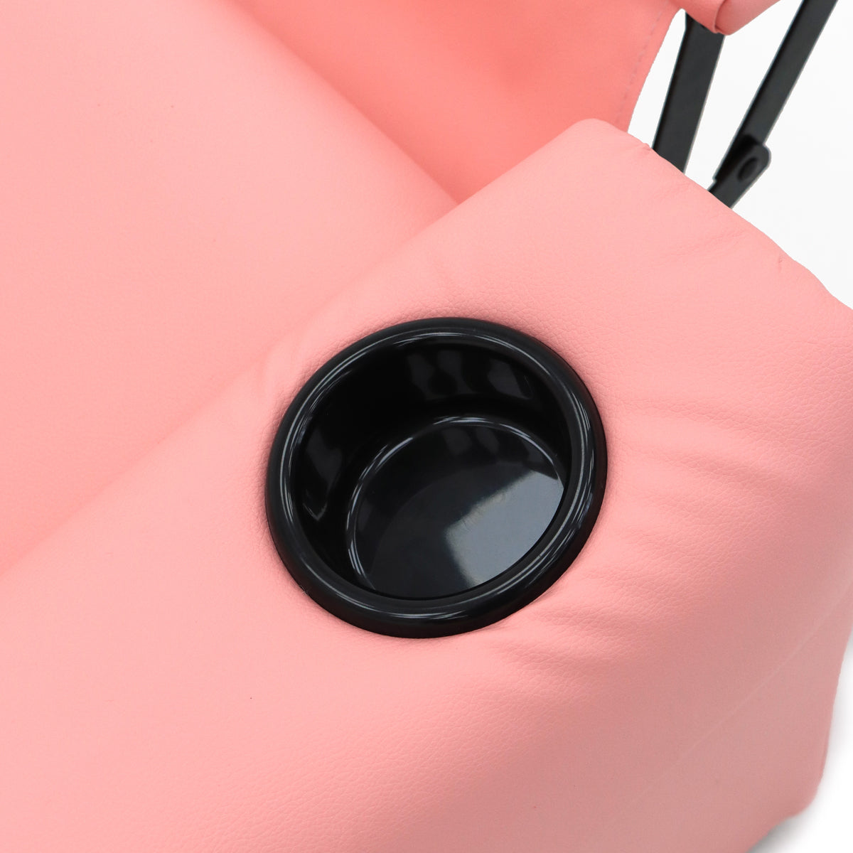 Pink Kids push back recliner chair with cup holder - Cosy Abode