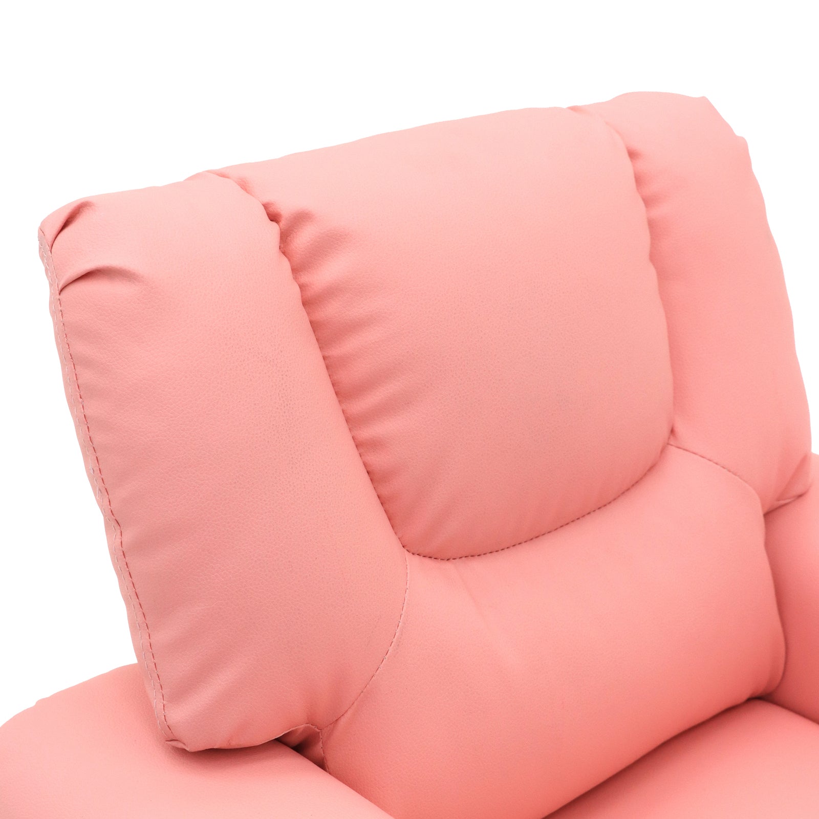 Pink Kids push back recliner chair with cup holder - Cosy Abode