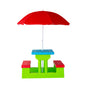 Durable Kids Picnic Table Set with Umbrella - Cosy Abode
