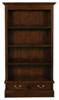 Tasmania 2 Drawer Bookcase (Mahogany) - Cosy Abode