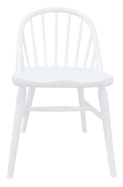 Vera Solid Oak Dining Chair - Set of 2 (White) - Cosy Abode