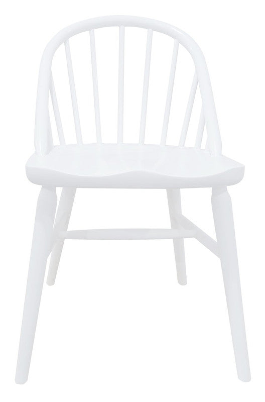 Vera Solid Oak Dining Chair - Set of 2 (White) - Cosy Abode