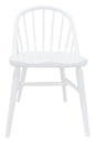 Vera Solid Oak Dining Chair - Set of 2 (White) - Cosy Abode